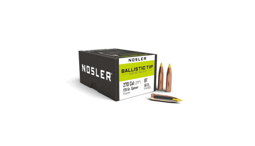 Nosler 270 Caliber 170Gr Ballistic Tip Hunting (50Ct) - Bn28135