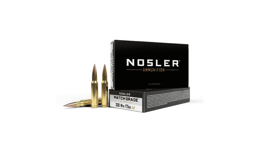 Nosler 308 Win 175Gr Rdf Match Grade Ammunition (20Ct) - 60132