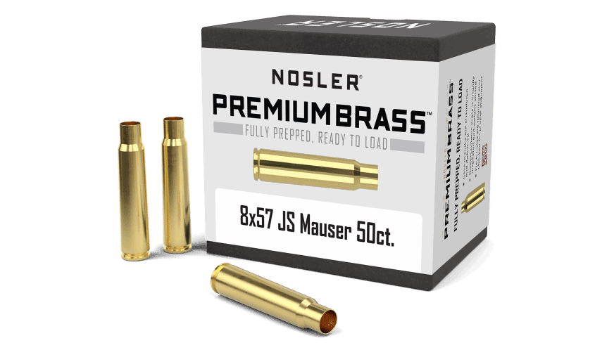 Nosler 8x57 JS Mauser Premium Brass (50ct) - BRN11888 Nosler 9.3x62 Mauser Premium Brass (25ct)