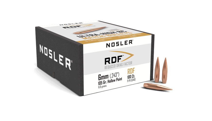 Nosler 6mm 105gr RDF (100ct) - BN53410 Nosler 243 Cal 6mm 105gr RDF (100ct)
