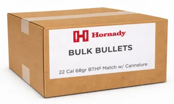 Hornady 22 Cal 68Gr Bthp Match W/ Cannelure