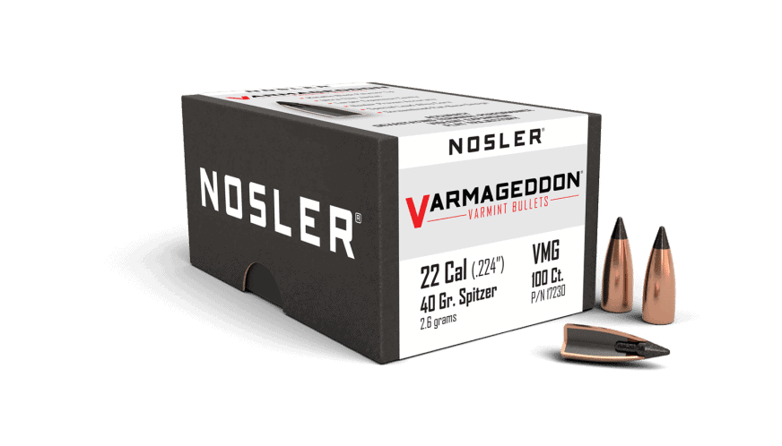 Nosler 22 Caliber 40Gr Fb Tipped Varmageddon  (100Ct) - Bn17230 Nosler 22 Cal 40Gr Fb Tipped Varmageddon (100Ct)