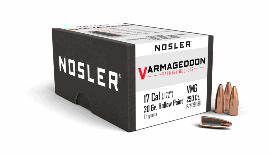Nosler 17 Caliber 20gr FBHP Varmageddon (250ct) - BN29066 Nosler 17 Cal 20gr FBHP Varmageddon (250ct)