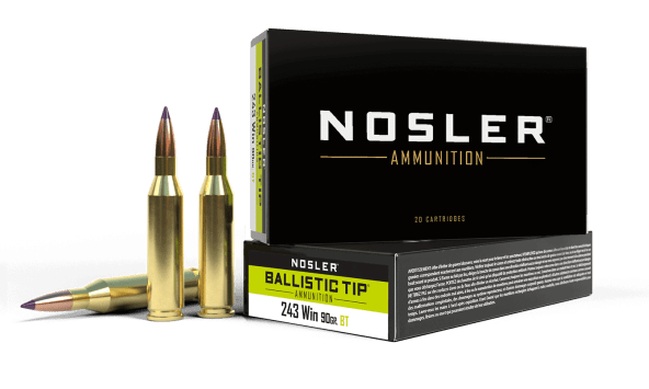 Nosler 243 Winchester 90Gr Ballistic Tip Hunting Ammunition (20Ct) - 40050 Nosler 243 Win 90Gr Ballistic Tip Hunting Ammunition (20Ct)