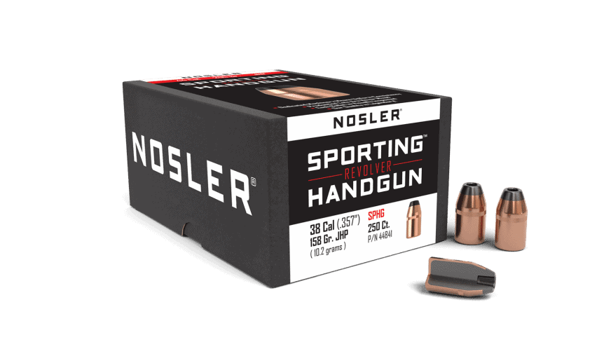 Nosler 38 Caliber 158Gr Jhp Sporting Handgun (250Ct) - Bn44841 Nosler 38 Cal 158Gr Jhp Sporting Handgun (250Ct)