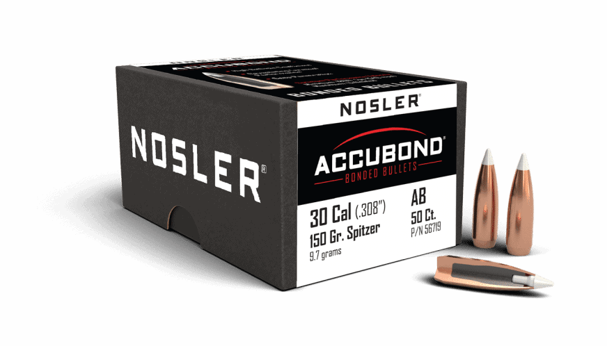 Nosler 30 Caliber 150gr AccuBond (50ct) - BN56719 Nosler 30 Cal 150gr AccuBond (50ct)