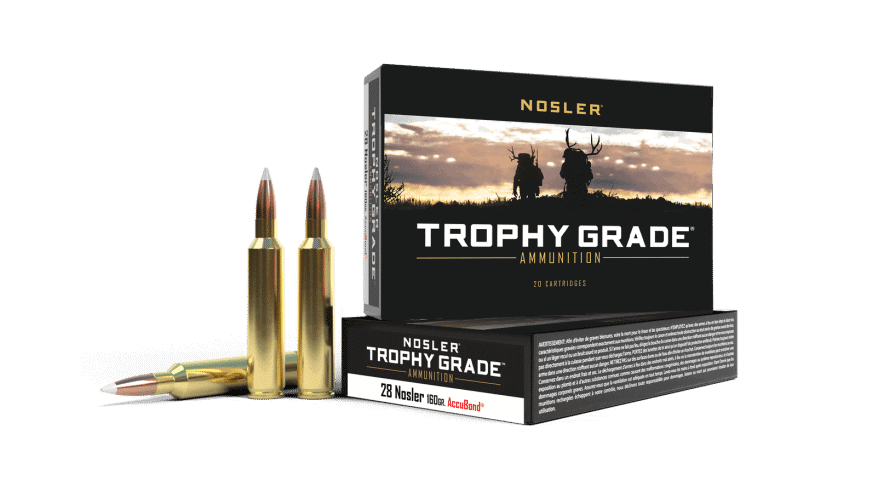 Nosler 28 Nosler 160gr AccuBond Trophy Grade Ammunition (20ct) - 60035 Nosler 28 160gr AccuBond Trophy Grade Ammunition (20ct)