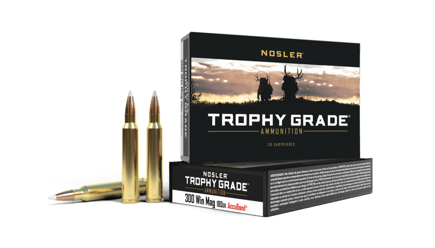 Nosler 300 Win Mag 180gr AccuBond Trophy Grade Ammunition (20ct) - 60059
