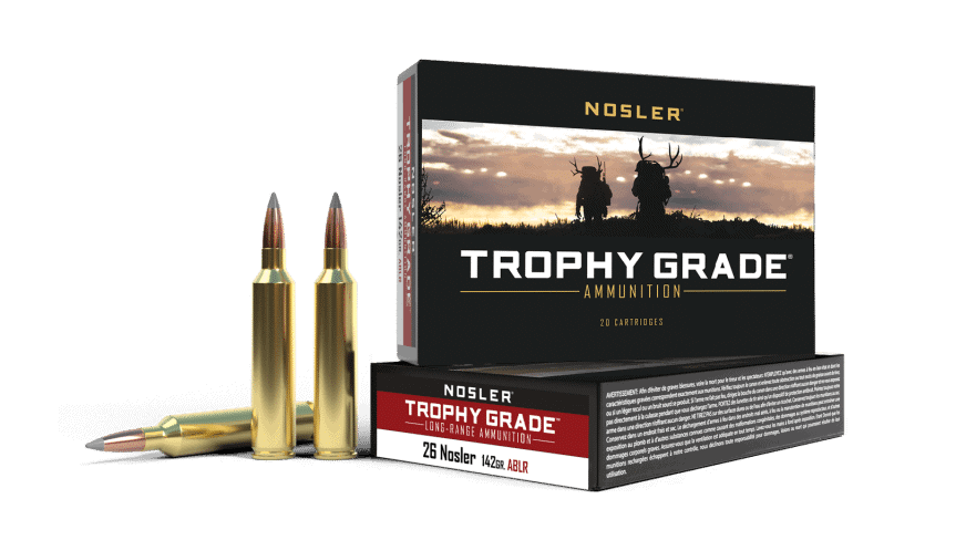 Nosler 26 Nosler 142gr AccuBond Long Range Trophy Grade Ammunition (20ct) - 60122 Nosler 26 142gr AccuBond Long Range Trophy Grade Ammunition (20ct)