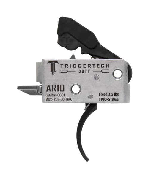 Triggertech Ar-10 Duty Trigger - Pvd Black Curved - Aht-Tdb-33-Nnc