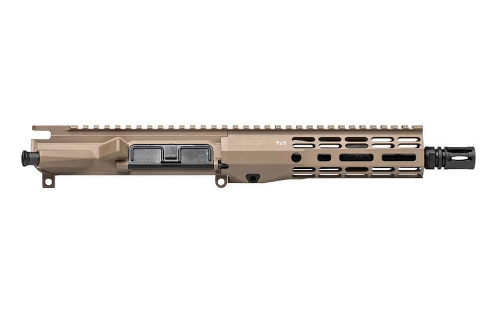 Aero Precision M4E1-T Complete Upper, 8&Quot; 300 Blackout Pistol Barrel, 7.3&Quot; Atlas R-One Mlok Hg - Fde Cerakote