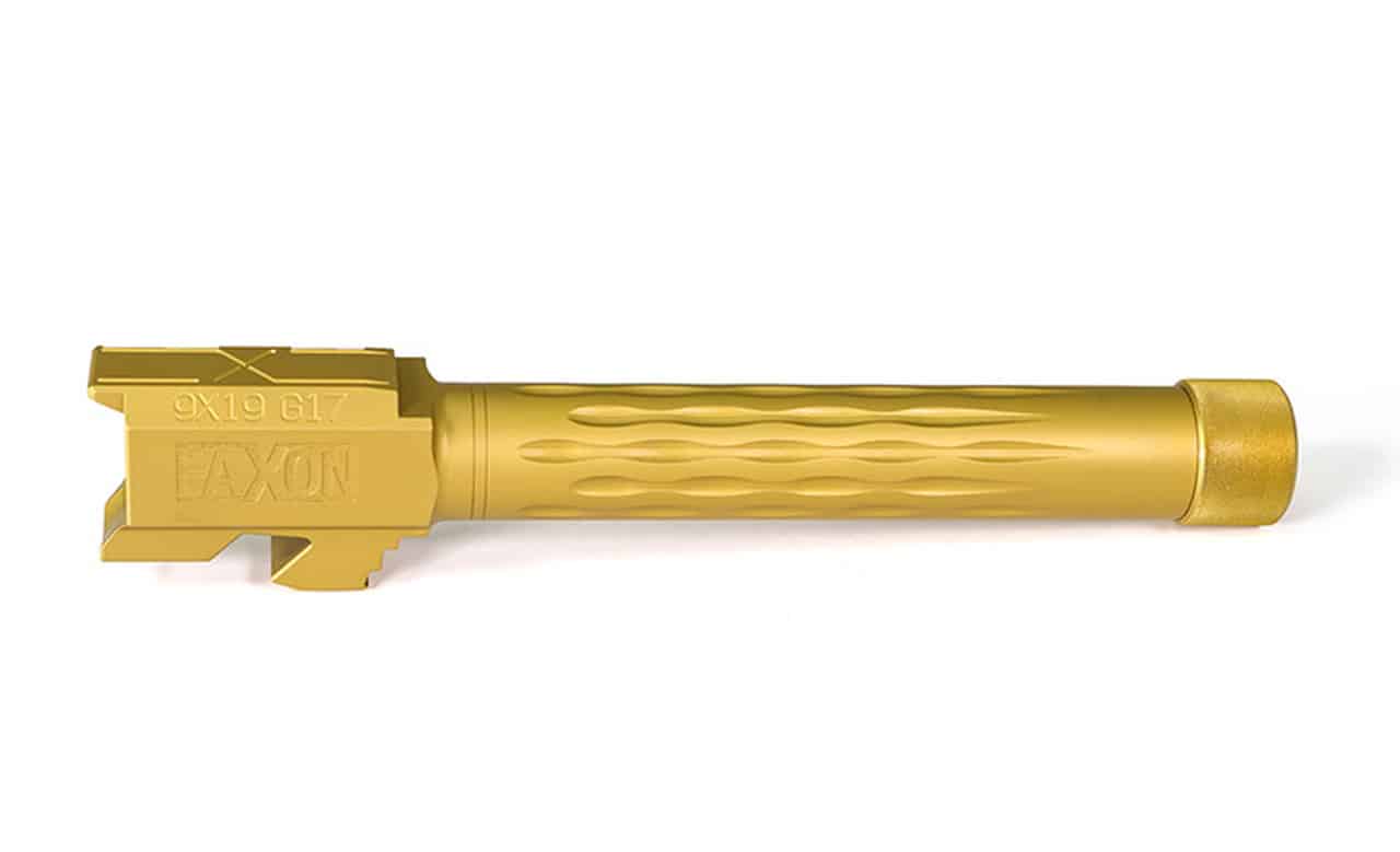 Faxon Flame Fluted Threaded TiN Barrel For Glock 17