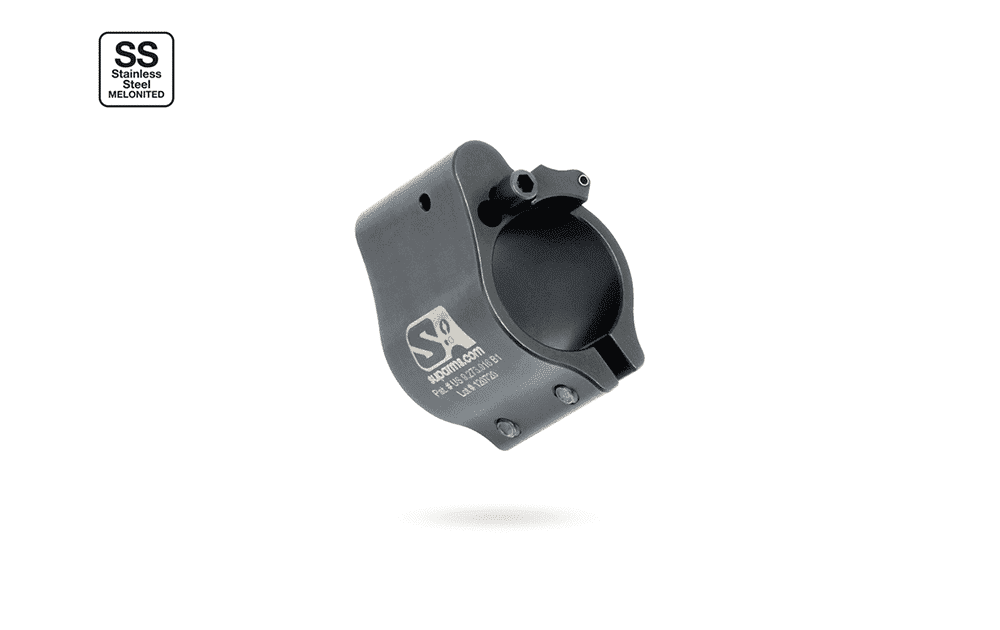Superlative Arms .750" Adjustable Gas Block, Clamp On Mount, Melonite Finish SABO-DI-750CM