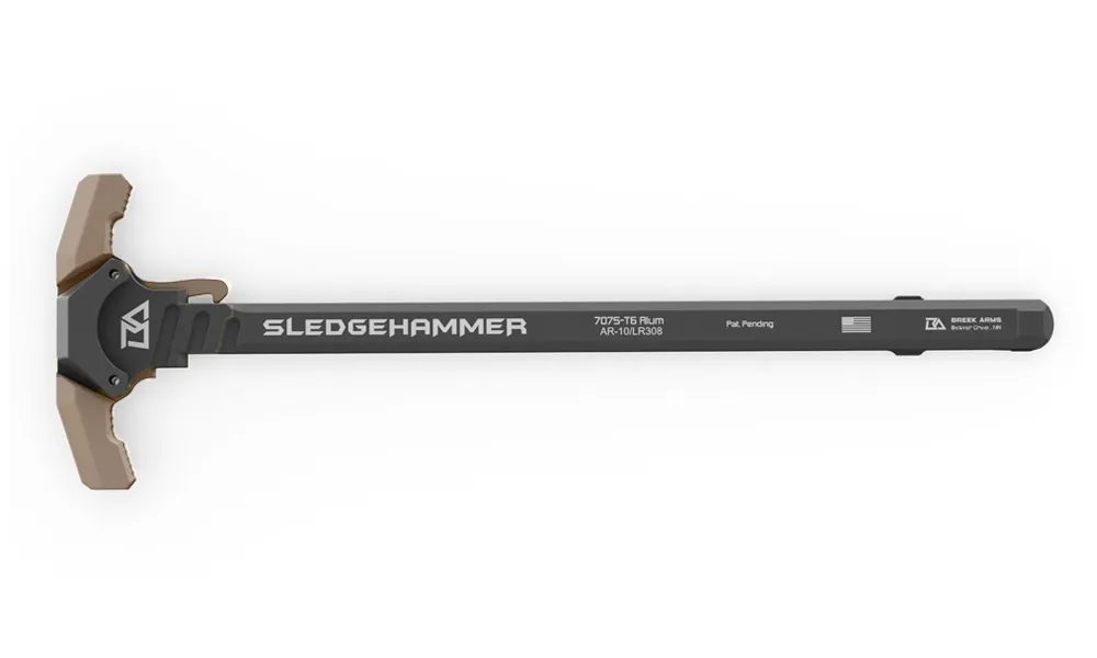 Breek Arms AR10 SLEDGEHAMMER Ambi Gas Blocking Charging Handle - Flat Dark Earth 6010 FDE