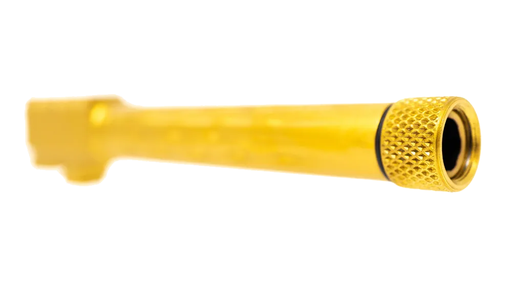 Faxon Match Series Flame Fluted 416R Ss Tin Pvd Threaded Barrel For Glock® 17 Gen 5 - Image 4