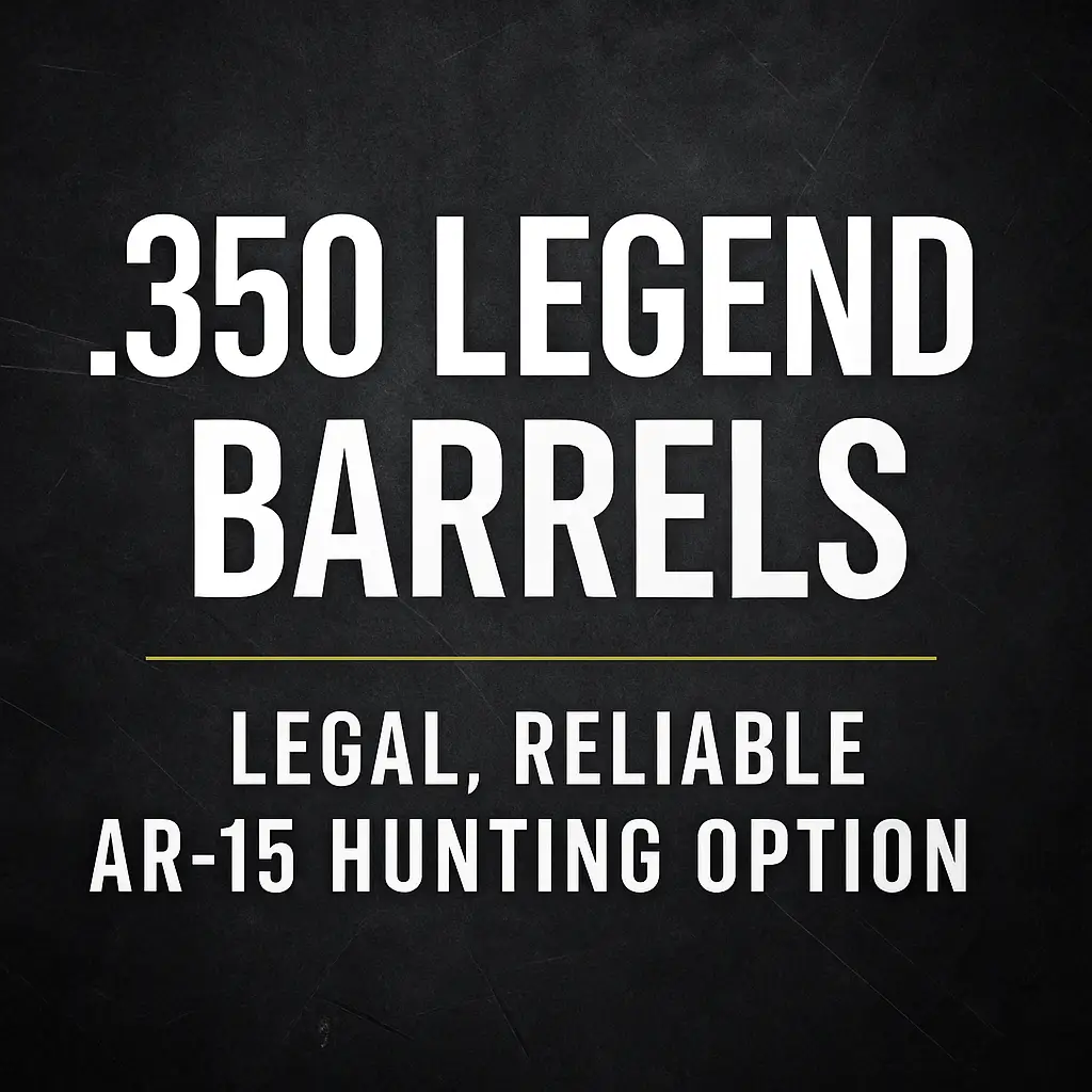 Featured image for “.350 Legend Barrels: Legal, Reliable AR-15 Hunting Option”
