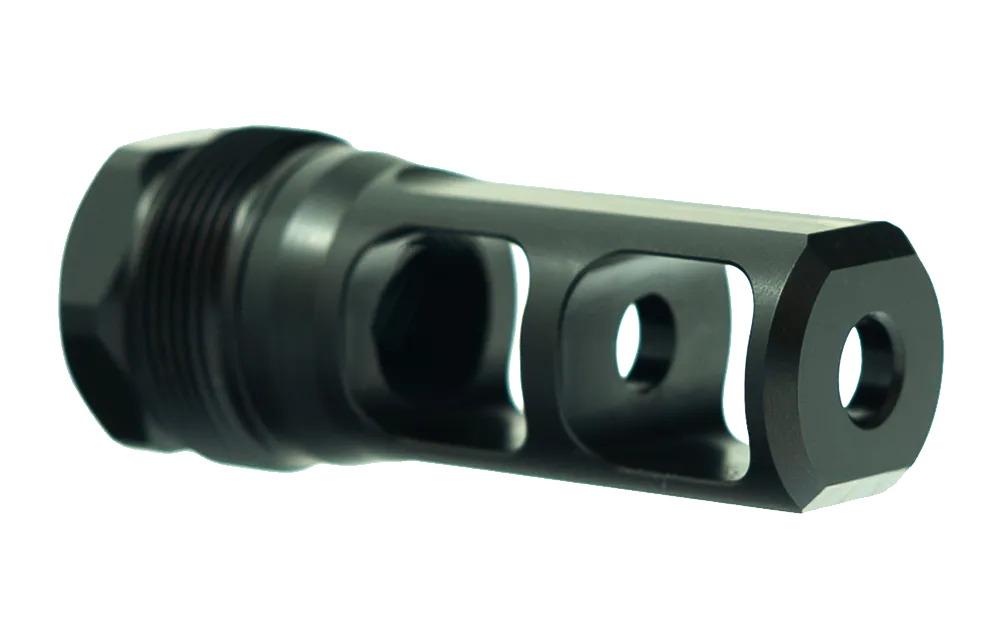 Faxon Muzzlok Stainless Steel Plan B Muzzle Brake | 1/2X28 | .250&Quot; Bore