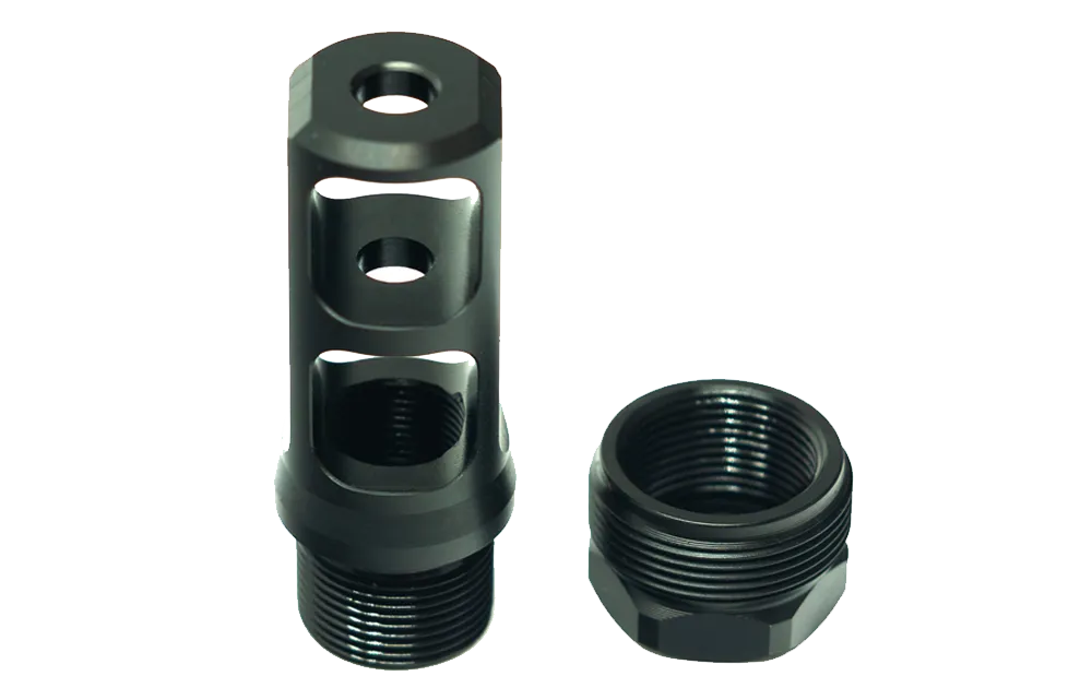 Faxon Muzzlok Stainless Steel Plan B Muzzle Brake | 1/2X28 | .250&Quot; Bore - Image 3