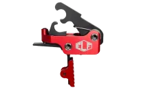 SE-PRO-R-S Elftmann ELF-SE PRO | AR-10 Drop-In Trigger w/ PRO-LOCK | Straight | 2.75 lb | Red