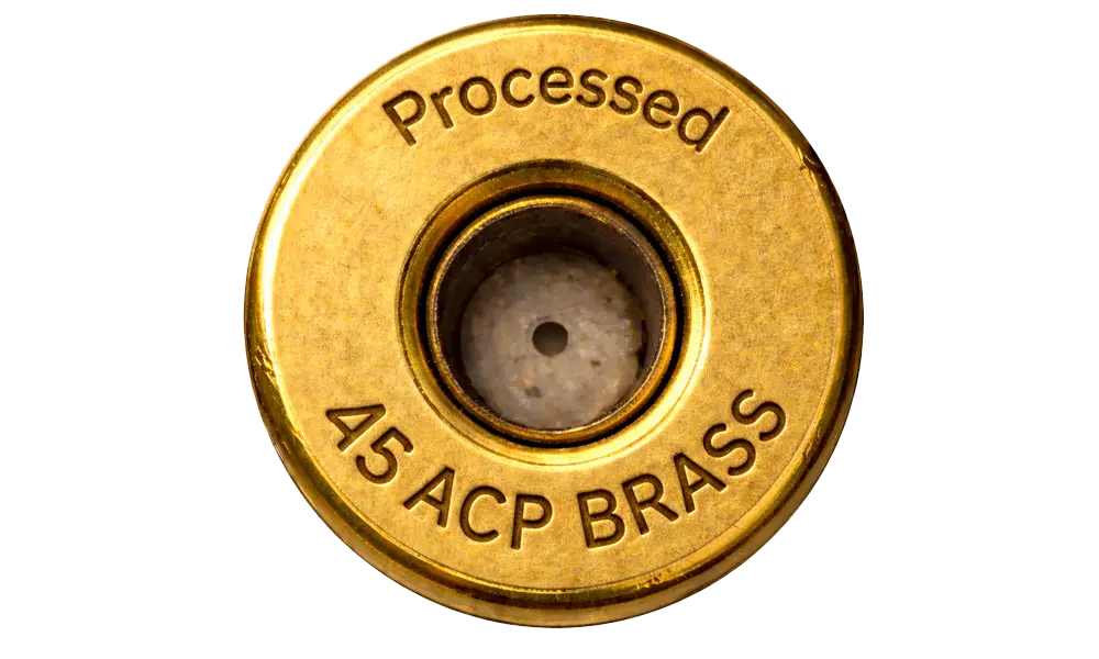 Processed 45 ACP Brass
