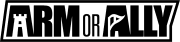 Arm or Ally Logo Black Text Banner