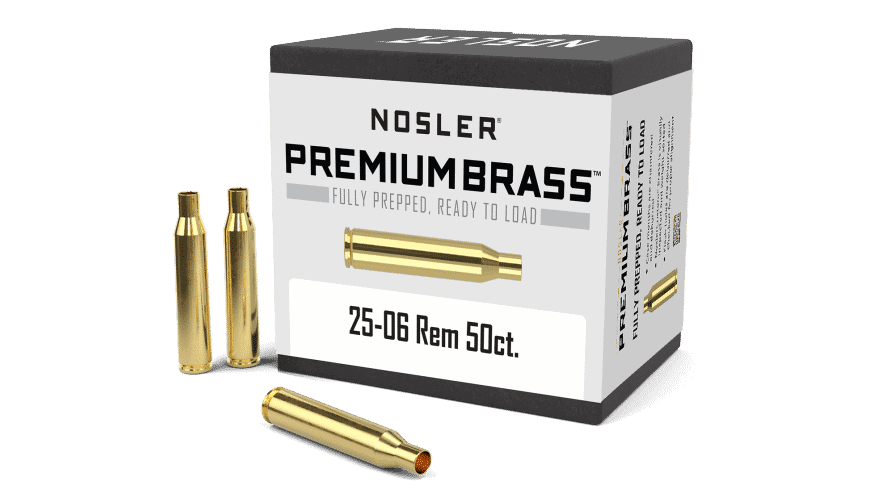 Nosler 25-06 Rem Premium Brass (50ct) - BRN10132
