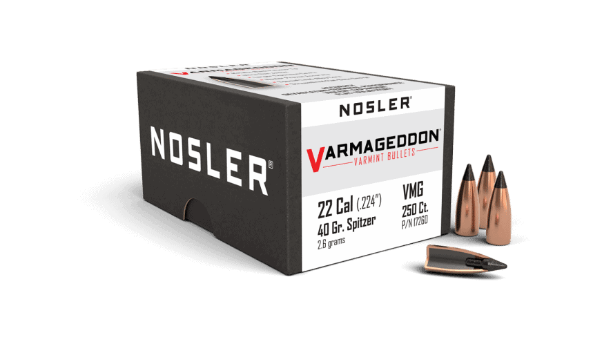 Nosler 22 Caliber 40gr FB Tipped Varmageddon (250ct) - BN17260 Nosler 22 Cal 40gr FB Tipped Varmageddon (250ct)