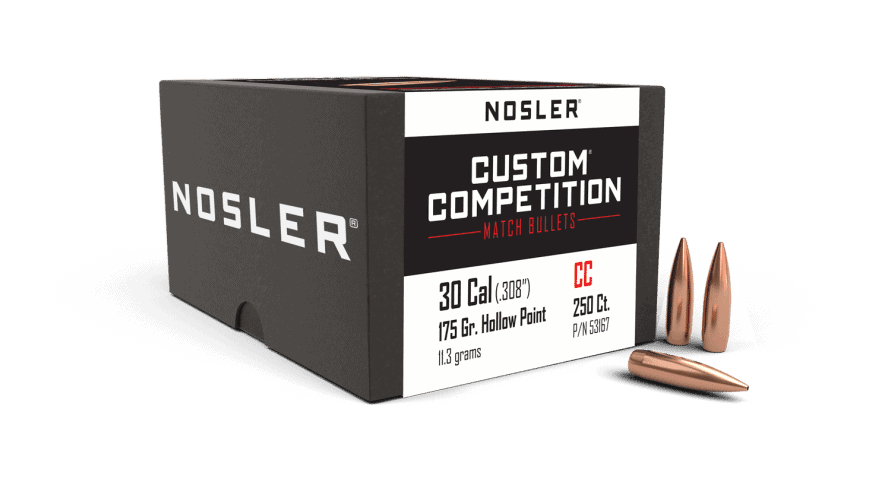 Nosler 30 Caliber 175gr HPBT Custom Competition (250ct) - BN53167 Nosler 30 Cal 175gr HPBT Custom Competition (250ct)