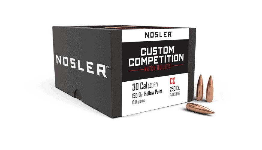 Nosler 30 Caliber 155gr HPBT Custom Competition (250ct) - BN53169 Nosler 30 Cal 155gr HPBT Custom Competition (250ct)