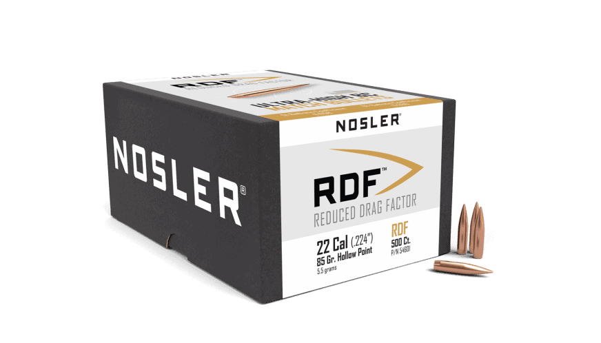 Nosler 22 Caliber 85gr RDF (500ct) - BN54601 Nosler 22 Cal 85gr RDF (500ct)