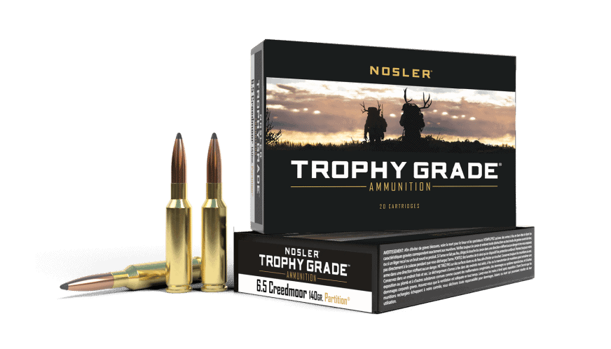 Nosler 6.5 Creedmoor 140gr Partition Trophy Grade Ammunition (20ct) - 61016