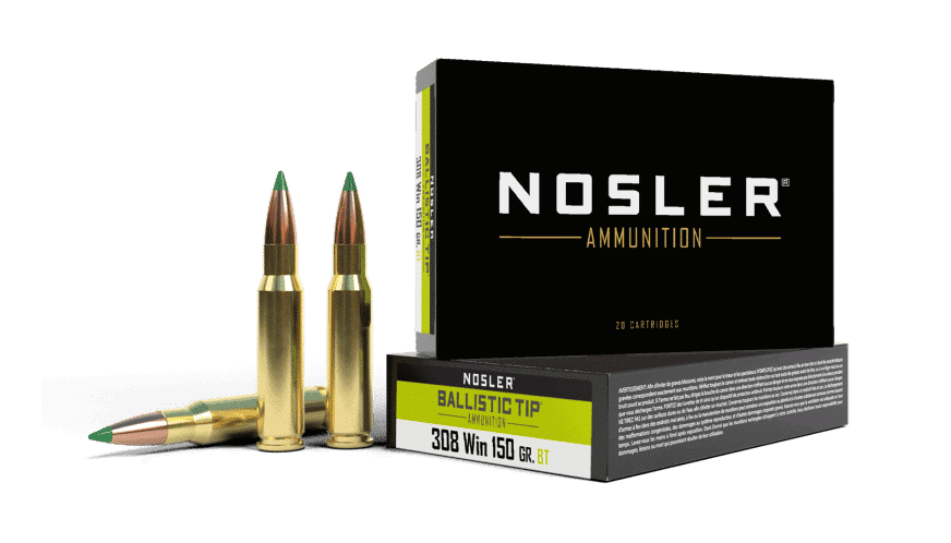 Nosler 308 Winchester 150gr Ballistic Tip Hunting Ammunition (20ct) - 61028 Nosler 308 Win 150gr Ballistic Tip Hunting Ammunition (20ct)