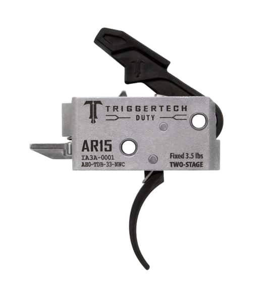 TriggerTech AR-15 Duty Trigger - PVD Black Curved - AH0-TDB-33-NNC