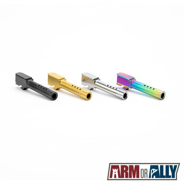 Arm or Ally Duty Series Ported Barrel for Glock 26 Arm or Ally Duty Series Ported Barrel for Glock 17 Arm or Ally Duty Series Ported Barrel for Glock 19