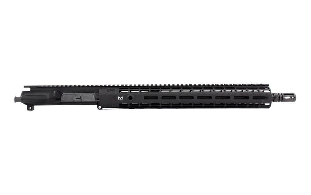 Aero Precision M4E1-E Complete Upper, 16" 300 Blackout Pistol Barrel, 15" Enhanced MLOK HG - Anodized Black - APAR640251M14|16" .300 BLK Barrel