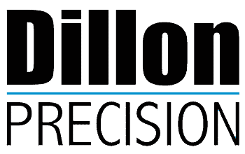 Dillon Precision Logo Black and Blue