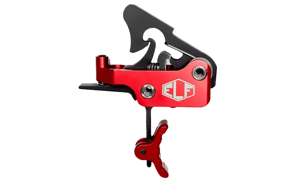 ELF-APEX-PRO-R-C Elftmann ELF APEX PRO SE w/ PRO LOCK | AR Drop-In Trigger | Curved | Red