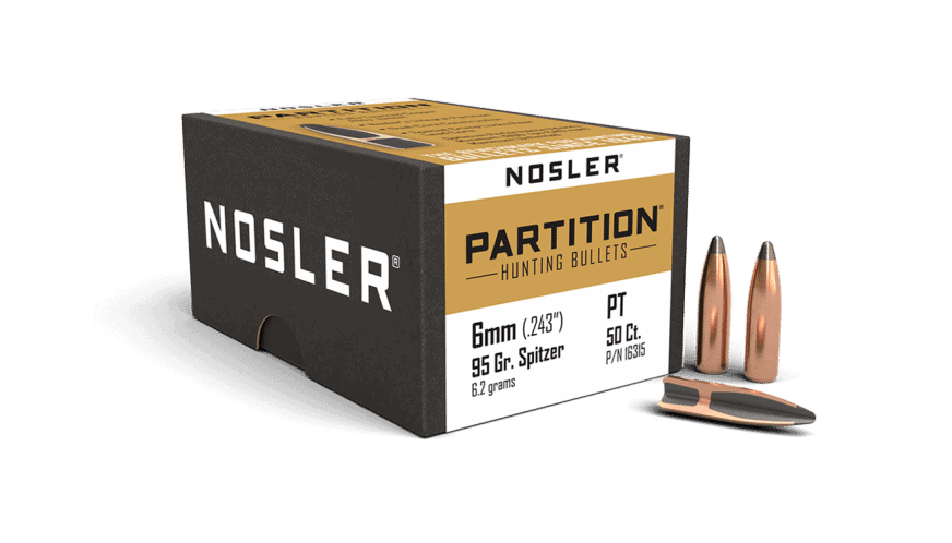 Nosler 6Mm 95Gr Partition (50Ct) - Bn16315 Nosler 243 Cal 6Mm 95Gr Partition (50Ct)