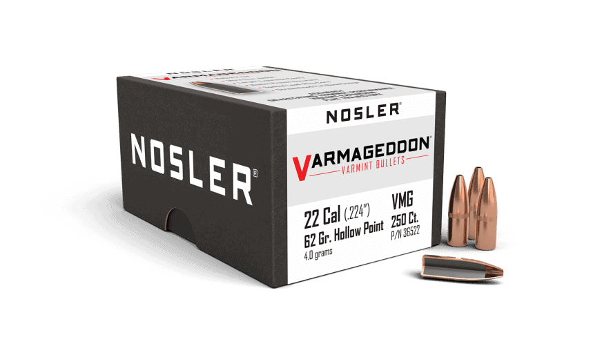 Nosler 22 Caliber 62Gr Fbhp Varmageddon (250Ct) - Bn36522 Nosler 22 Cal 62Gr Fbhp Varmageddon (250Ct)