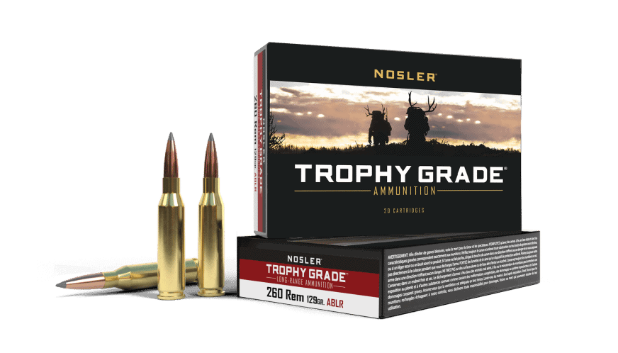 Nosler 260 Rem 129gr AccuBond Long Range Trophy Grade Ammunition (20ct)