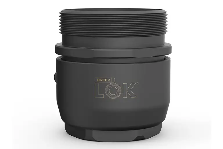 Breek-LOK 3QD Quick Detach QD Suppressor Mount, 1.375x24 TPI HUB Assembly, Titanium
