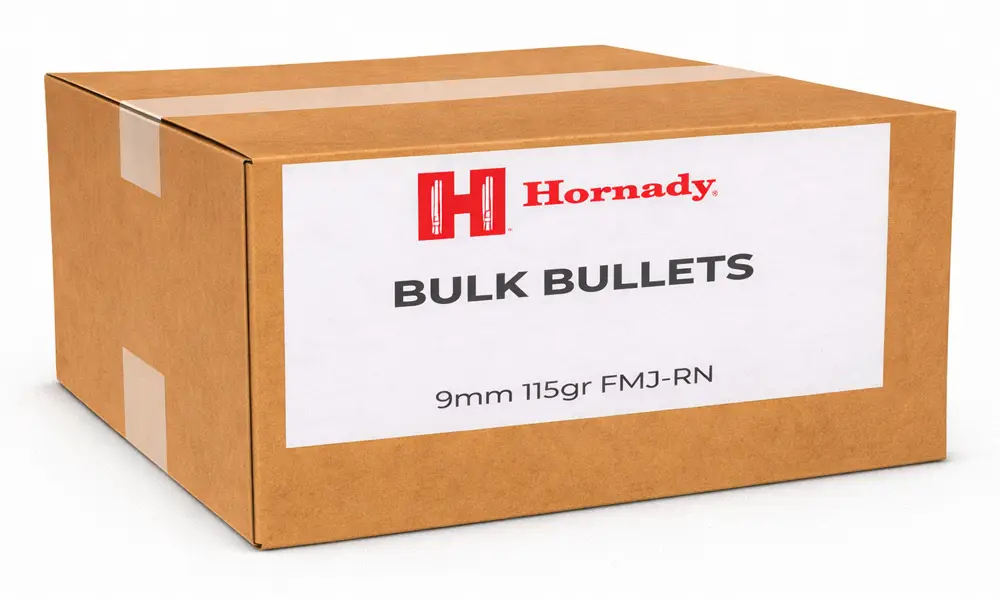Hornady 9mm 115gr FMJ-RN (Bulk / OEM)