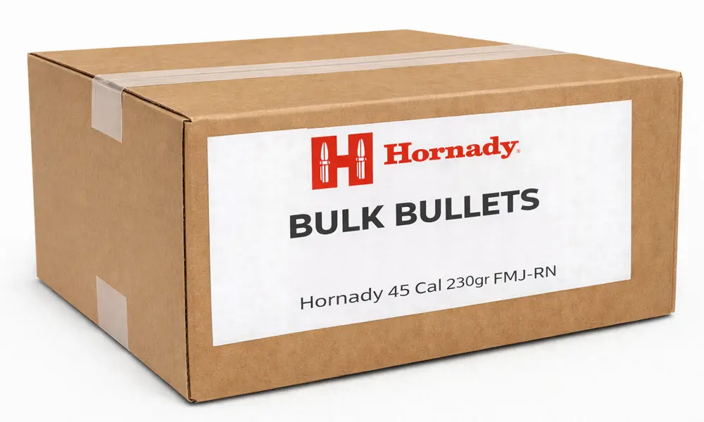 Hornady 45 Cal 230gr FMJ-RN (Bulk / OEM)