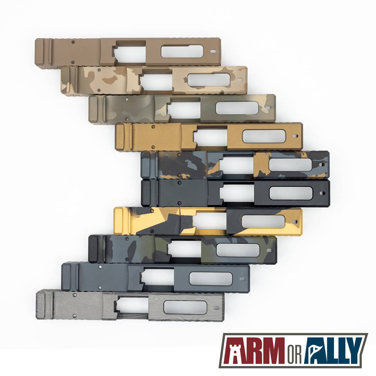 Arm Or Ally Ported Duty Slide with RMR Cut For Glock 17