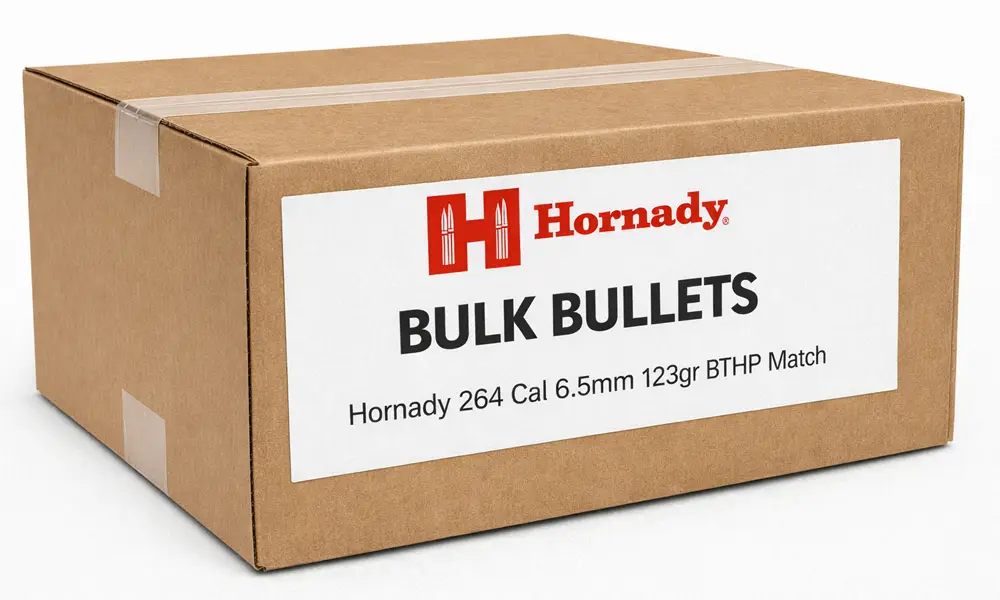 Hornady 264 Cal 6.5mm 123gr BTHP Match (Bulk / OEM)