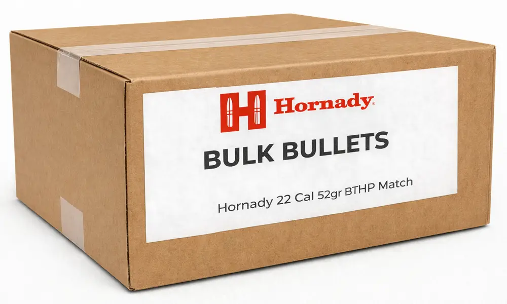 Hornady 22 Cal 52gr BTHP Match (Bulk / OEM)