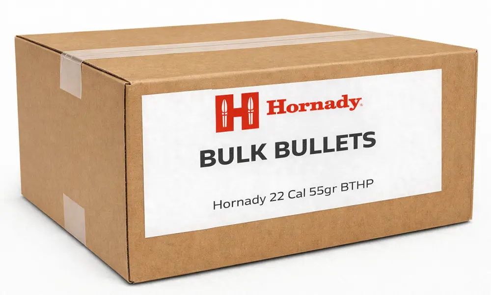 Hornady 22 Cal 55gr BTHP (Bulk / OEM)