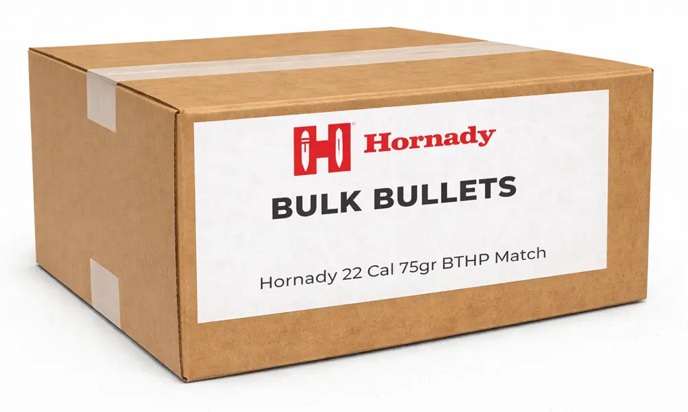 Hornady 22 Cal 75gr BTHP Match (Bulk / OEM)