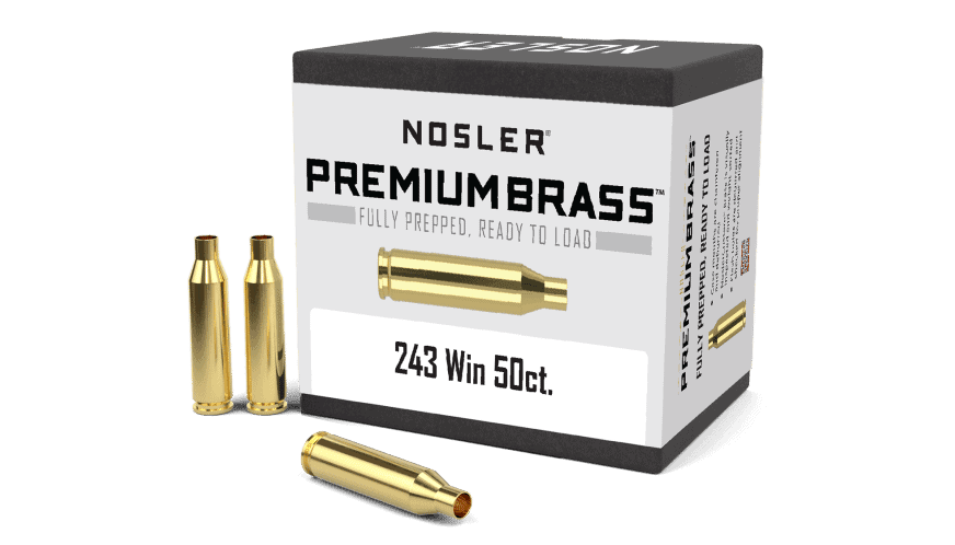 Nosler 243 Win Premium Brass (50ct)