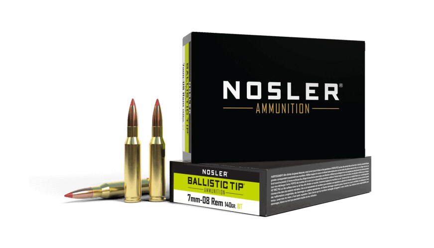 Nosler 7mm-08 Rem 140gr Ballistic Tip Hunting Ammunition (20ct)